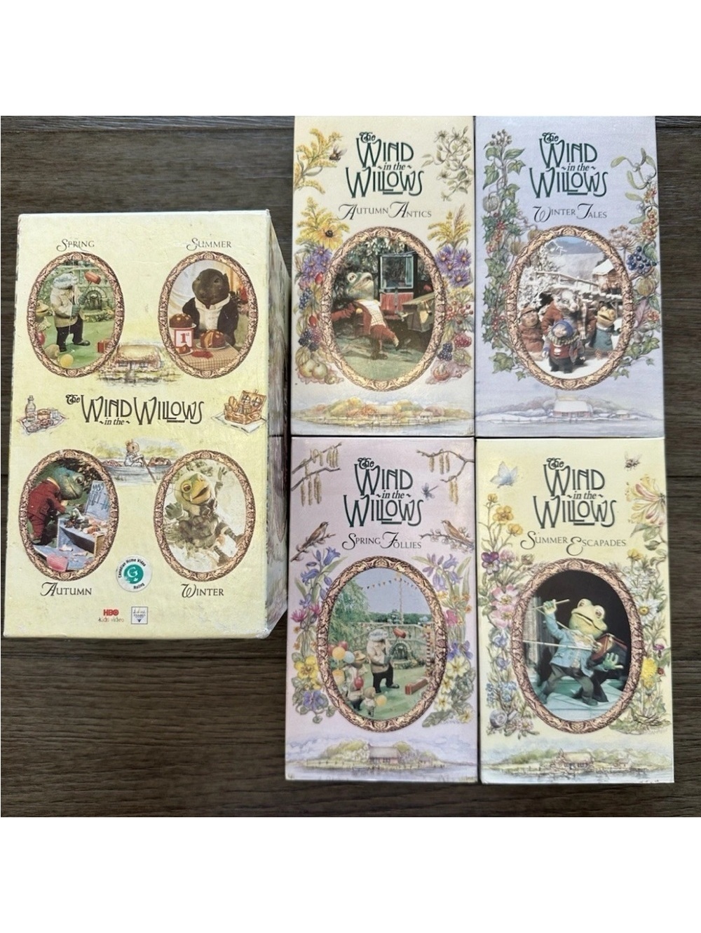 The Wind in the Willows (VHS, 1999) 4-Tape Set – HBO Kids Video – Complete